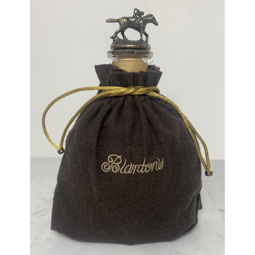 Brown Velvet Bottle Bag with Gold Cord